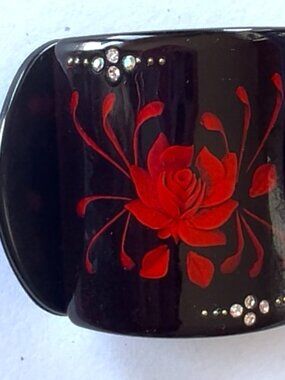 MONA LISA HAIR CLAMP * Flower pattern
